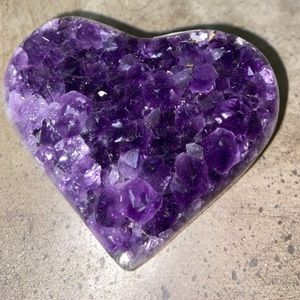 Heart shaped Amethyst